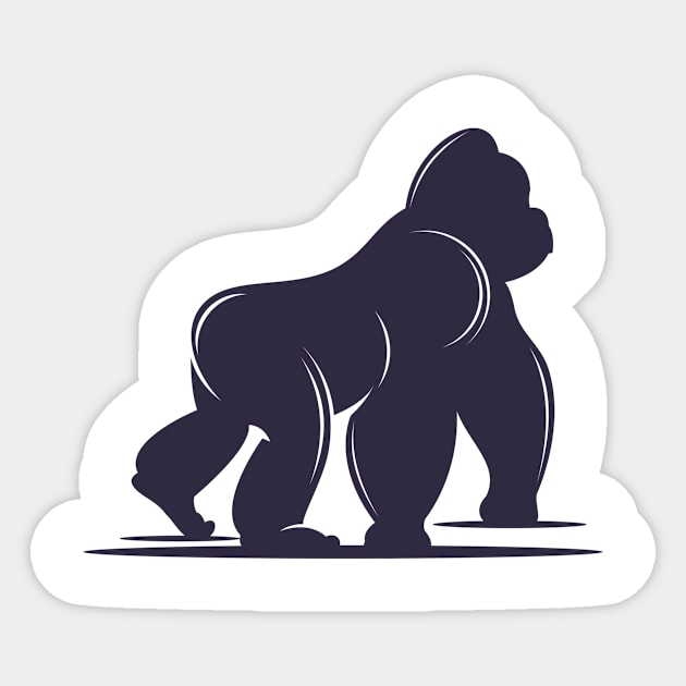 gorilla vector Sticker by arienda sivana 25